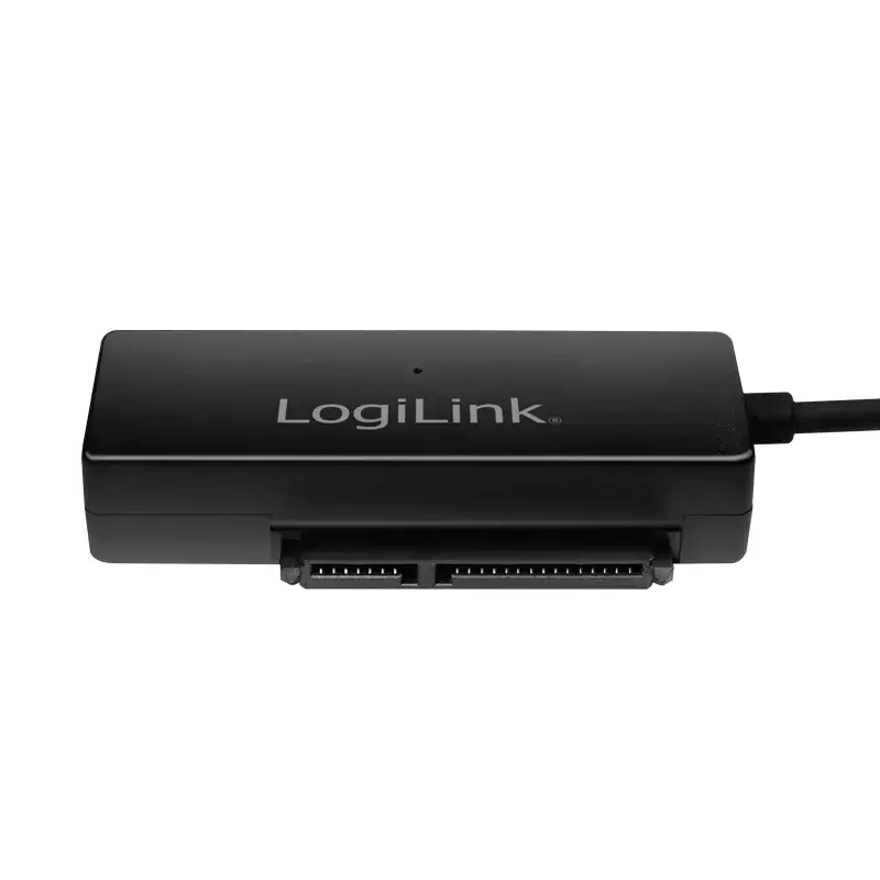 Adaptador LogiLink USB 3.0 a SATA con OTB - controlador de almacenamiento con indicador de datos, indicador de red, botón OneTouchEasy (OTB) - SATA 3Gb/s - 3 Gbit/s - USB