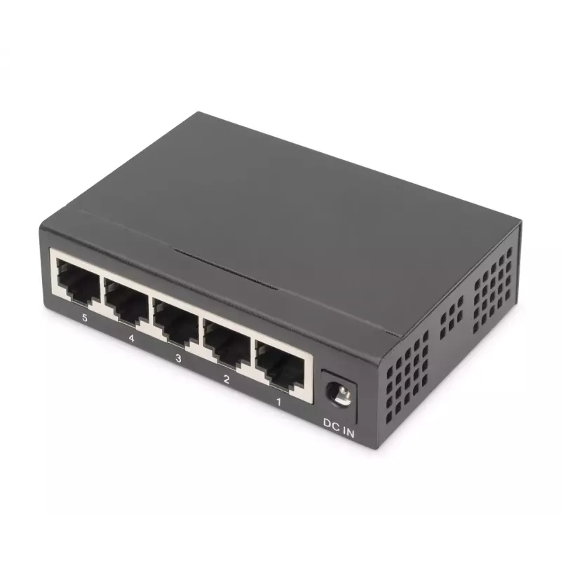 Switch no gestionado Digitus DN-80202-1 5 puertos Gigabit