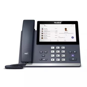 Teléfono IP Yealink MP56 Microsoft Teams Edition — pantalla táctil capacitiva de 7 pulgadas, Android, Gigabit Ethernet, PoE, Bluetooth, auricular con cable