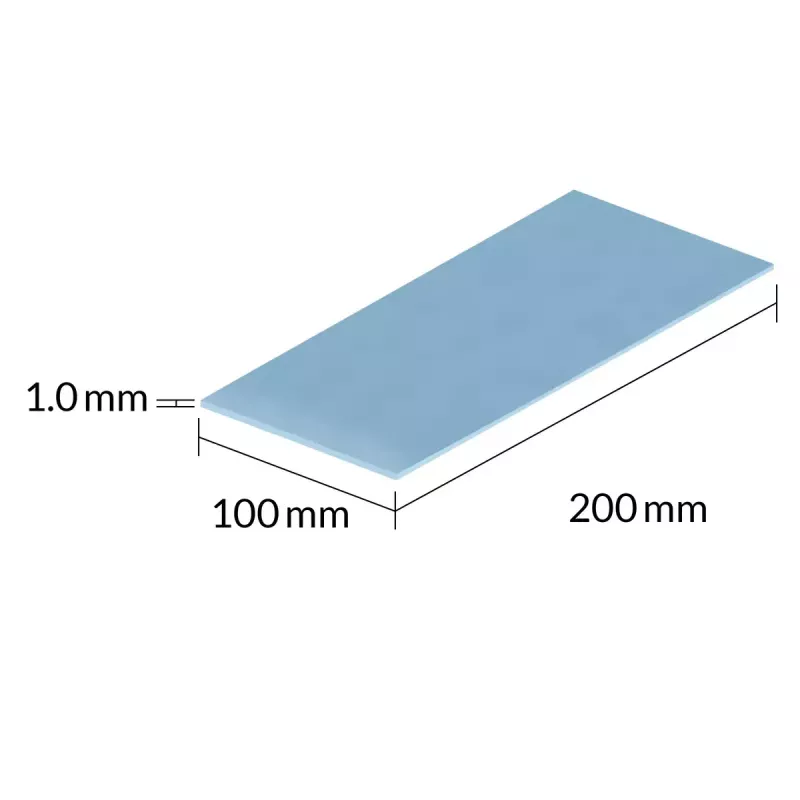 Almohadilla térmica ARCTIC TP-3 Premium Performance 200x100 mm 1 mm azul