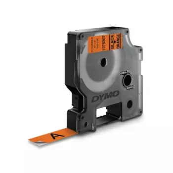 Etiquetas duraderas DYMO Authentic D1 | Impresión negra sobre cinta naranja | 12 mm x 3 m | Cinta de etiquetas de alto rendimiento para impresoras de etiquetas LabelManager
