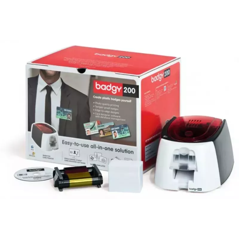 Impresora de tarjetas de plástico Evolis Badgy200