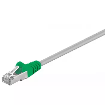 Cable cruzado Goobay CAT 5e F/UTP 3 m gris verde