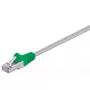 Cable cruzado Goobay CAT 5e F/UTP 3 m gris verde