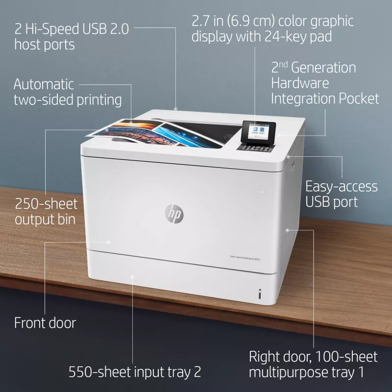 Impresora HP Color LaserJet Enterprise M751dn láser color