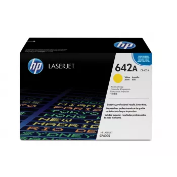 Cartucho de tóner HP 642A amarillo original para LaserJet 1 ud.