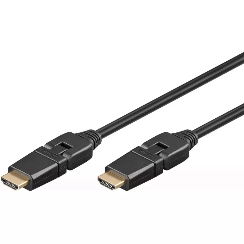 Cable HDMI Goobay 2m Type-A conector macho a conector macho 18 Gbit/s negro