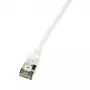 Cable de red LogiLink CQ9011S RJ-45 Cat6a 0,3 m blanco