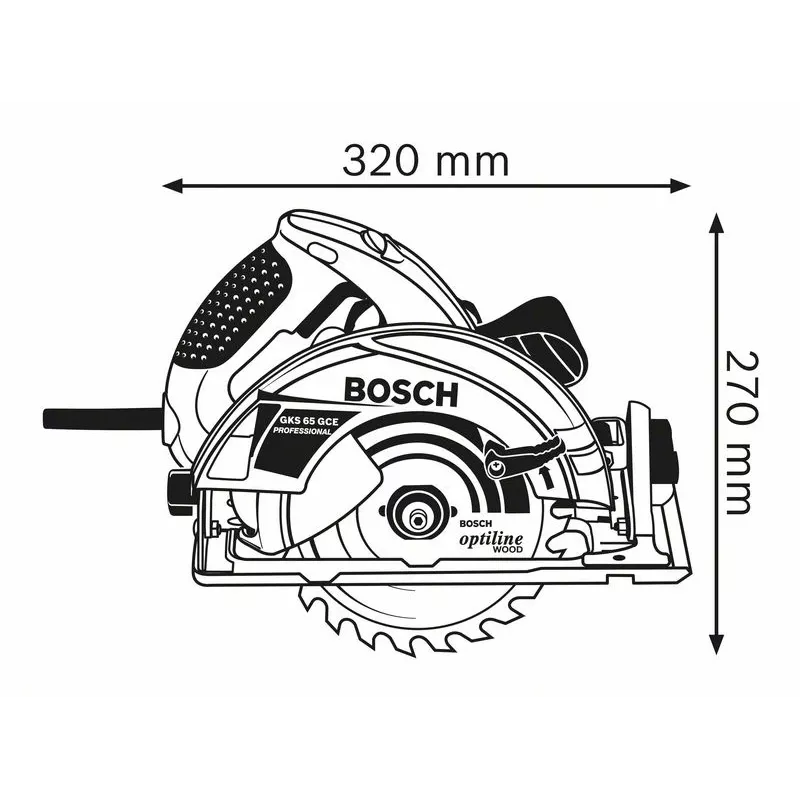 Sierra circular portátil Bosch 0 601 668 900 19 cm 5000 rpm 1800 W