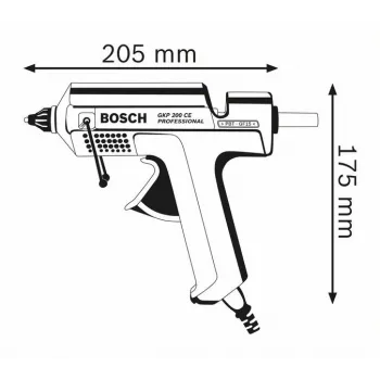 Pistola de pegamento caliente Bosch GKP 200 CE azul 500 W