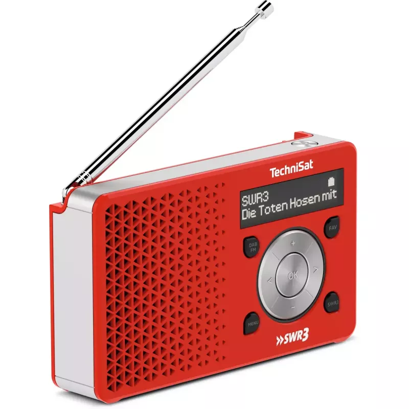 Radio personal TechniSat DigitRadio 1 rojo blanco