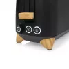 Tostadora Princess 142361 2 ranuras 1000 W negra plata madera
