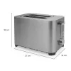 Tostadora Princess 01.142400.01.001 2 ranuras acero inoxidable 850W