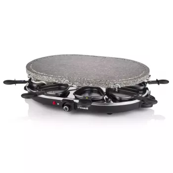Princess 162720 Raclette 8 Oval Stone Grill Party 1200W 8 sartenes