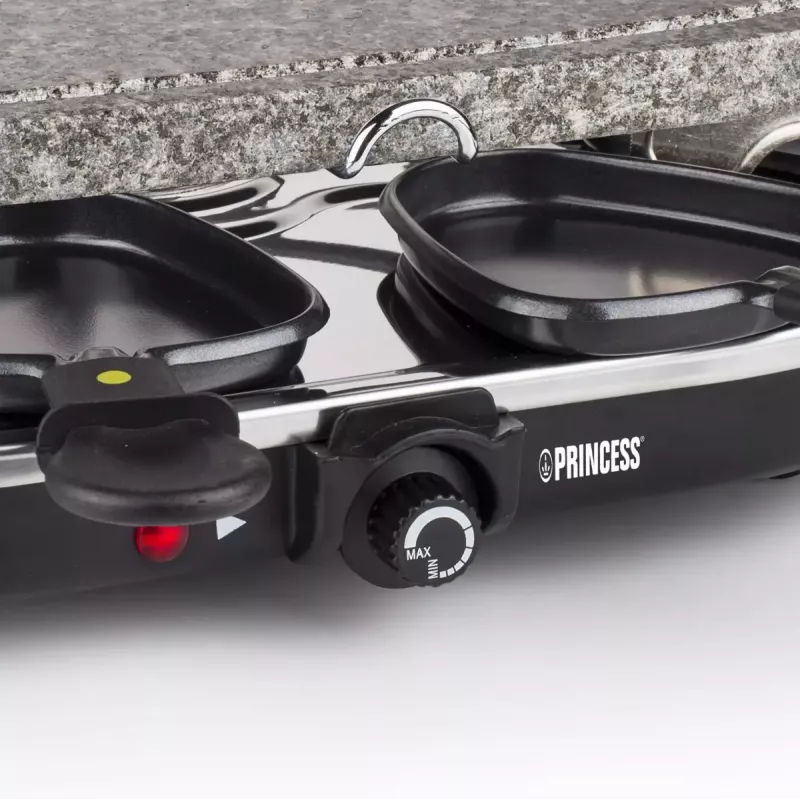 Princess 162720 Raclette 8 Oval Stone Grill Party 1200W 8 sartenes