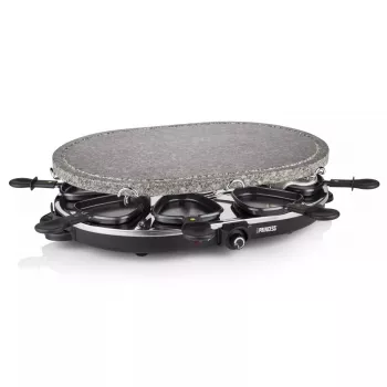 Princess 162720 Raclette 8 Oval Stone Grill Party 1200W 8 sartenes