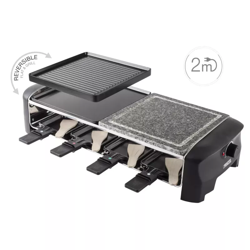 Parrilla raclette Princess 162820 1400W 8 sartenes