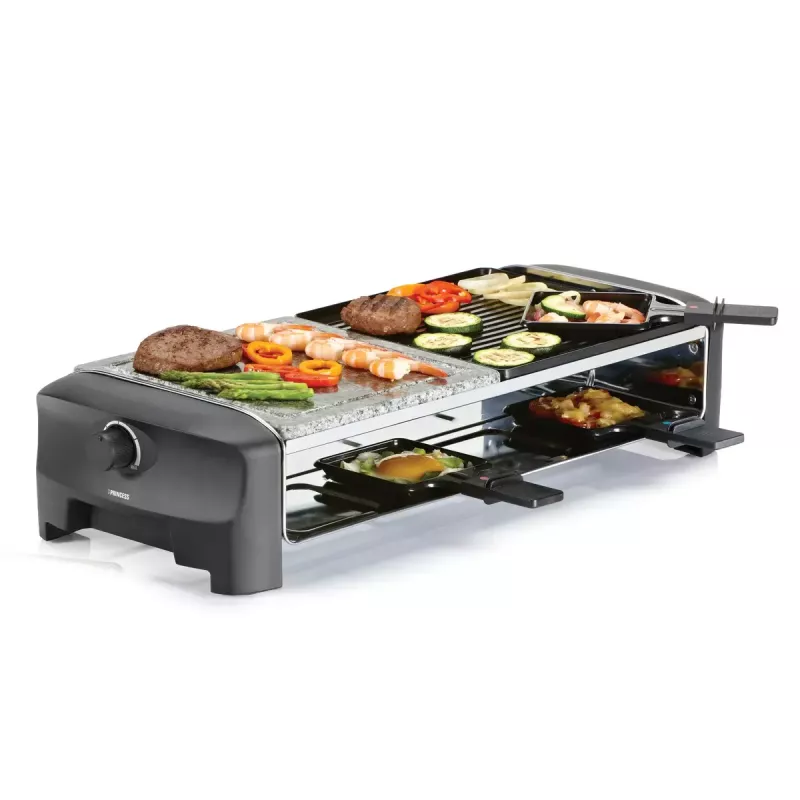 Parrilla raclette Princess 162820 1400W 8 sartenes