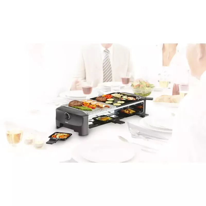 Parrilla raclette Princess 162820 1400W 8 sartenes