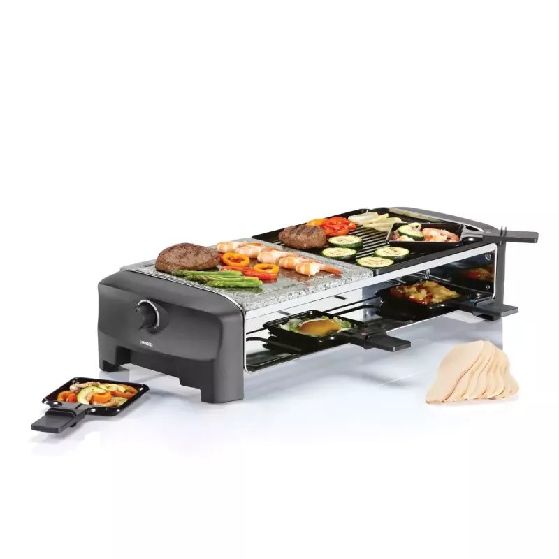 Parrilla raclette Princess 162820 1400W 8 sartenes