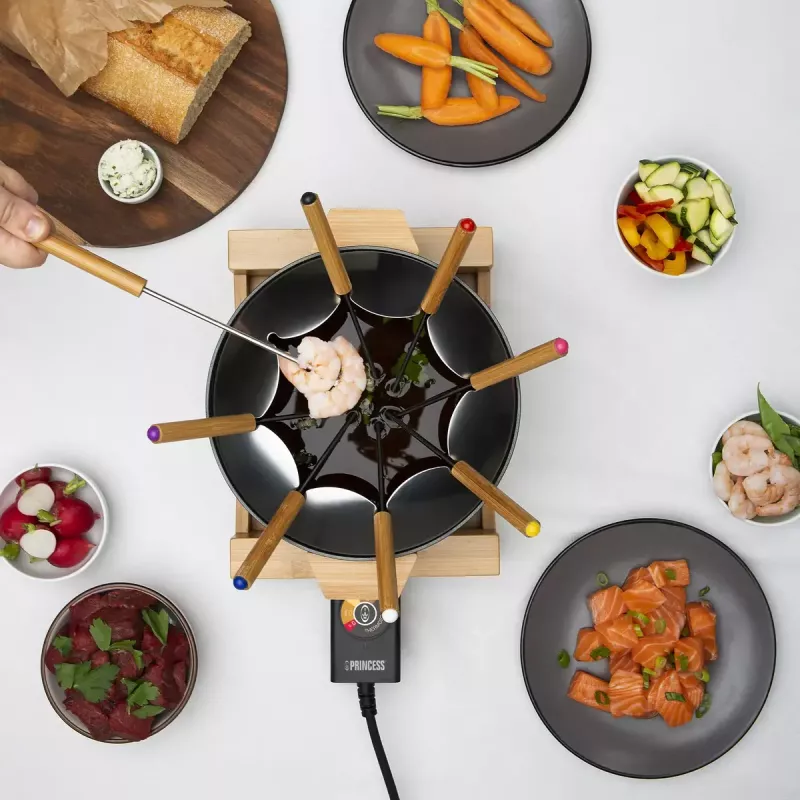 Set de fondue Princess 01.173025.01.001 Pure negro