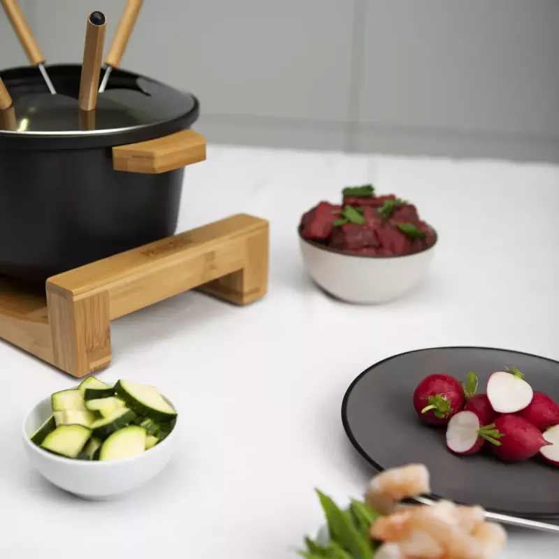 Set de fondue Princess 01.173025.01.001 Pure negro