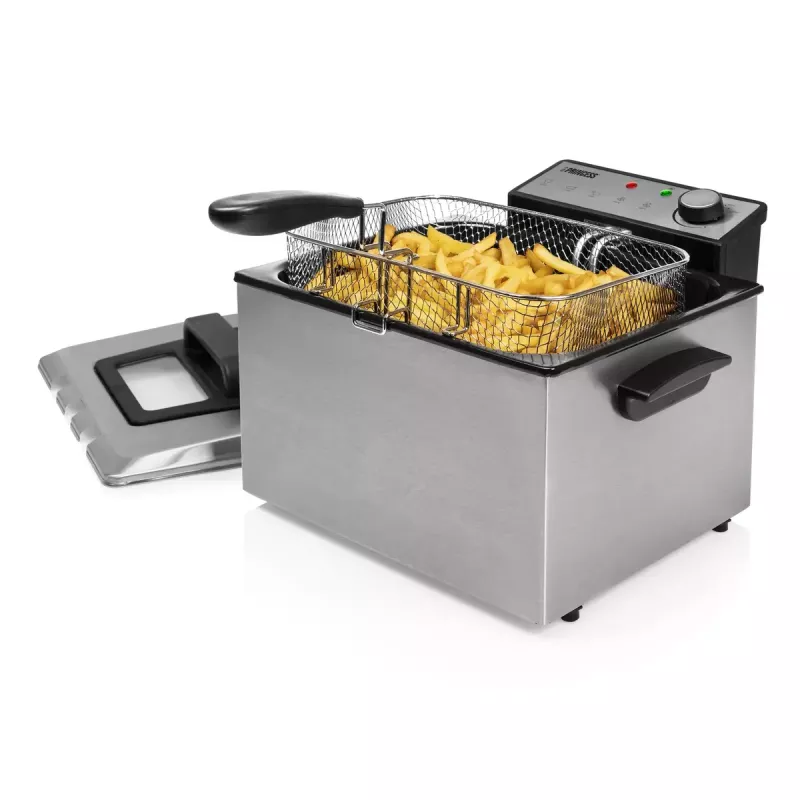 Freidora Princess 01.185000.01.001 5 L 3270 W negra acero inoxidable