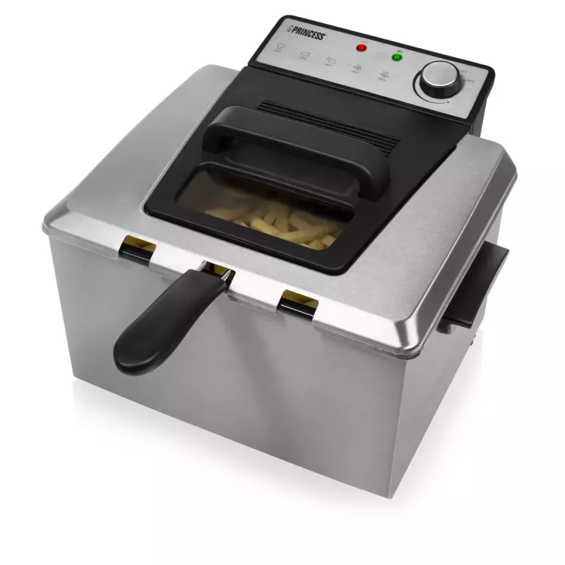 Freidora Princess 01.185000.01.001 5 L 3270 W negra acero inoxidable