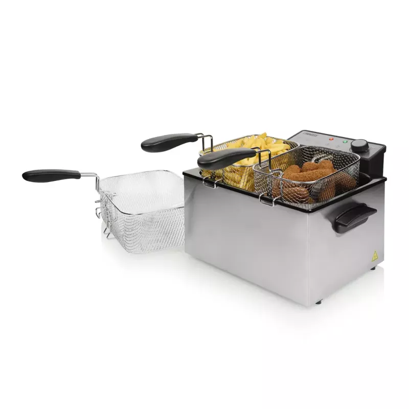 Freidora Princess 01.185000.01.001 5 L 3270 W negra acero inoxidable