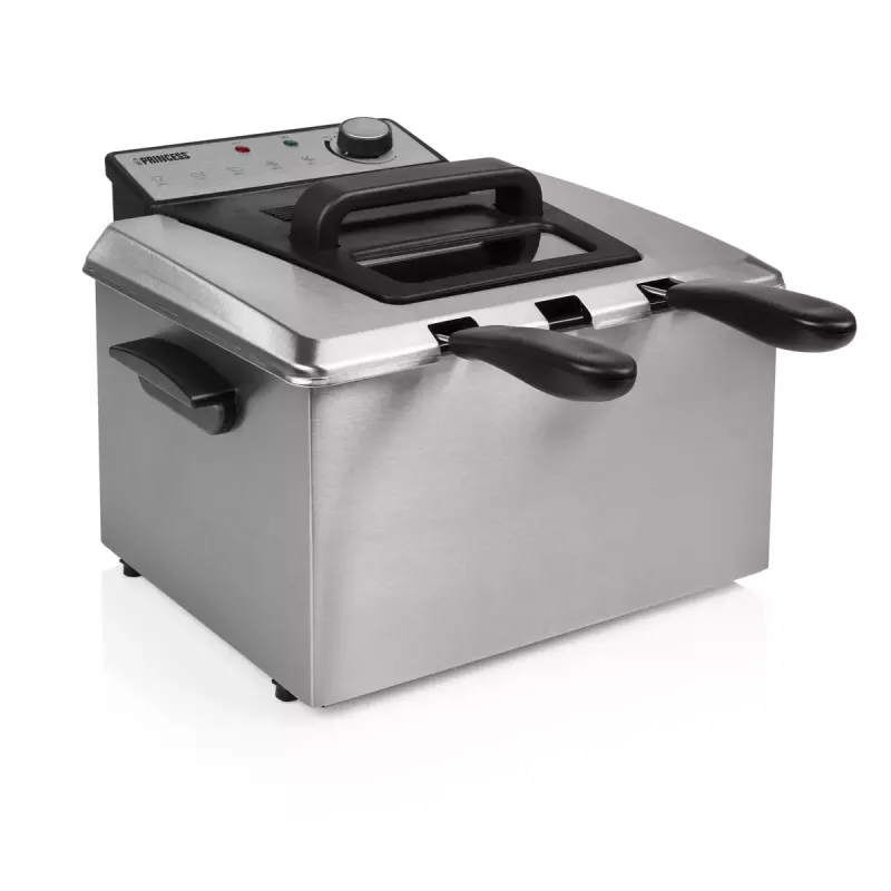 Freidora Princess 01.185000.01.001 5 L 3270 W negra acero inoxidable