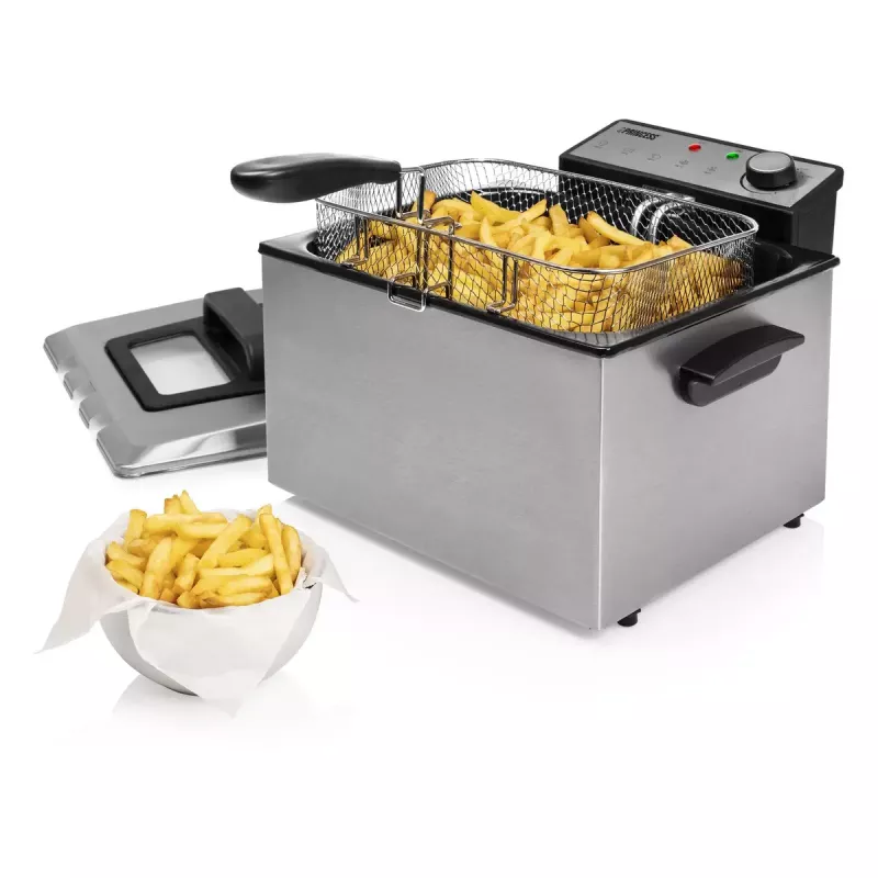 Freidora Princess 01.185000.01.001 5 L 3270 W negra acero inoxidable