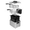 Freidora Princess 01.185000.01.001 5 L 3270 W negra acero inoxidable