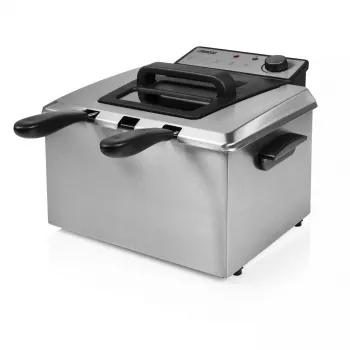Freidora Princess 01.185000.01.001 5 L 3270 W negra acero inoxidable