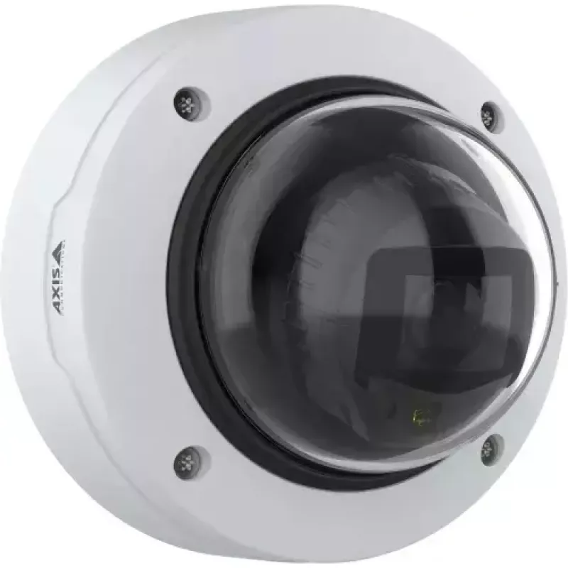Cámara de seguridad IP tipo domo AXIS P3287-LV — 2592×1944, CMOS 1/2.8 inch, 3–8,5 mm varifocal, rotación 190°, interior/exterior, montaje en techo/pared