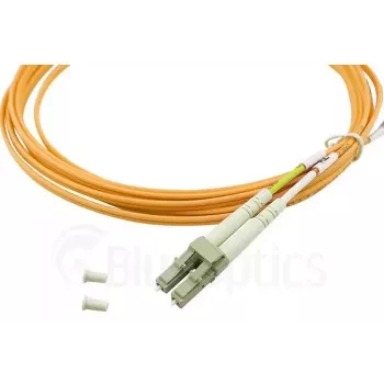 BlueOptics 050502K512000020M-BO Cable de conexión de fibra óptica dúplex, LC/UPC a LC/UPC, OM3 50/125 µm, 20 m, beige