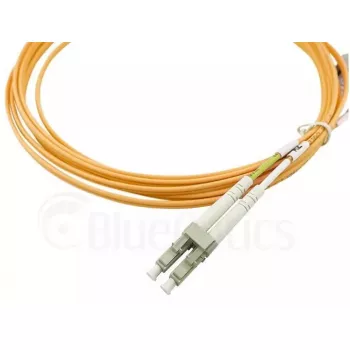 BlueOptics 050502K512000050M-BO Cable de conexión de fibra óptica dúplex, LC/UPC a LC/UPC, OM3 50/125 µm, 50 m, beige