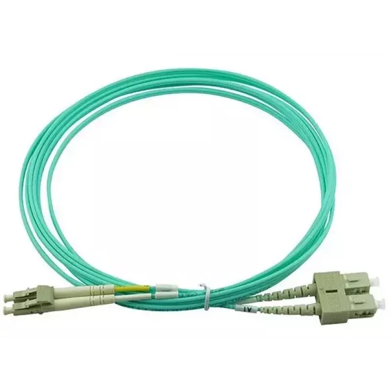 BlueOptics 055702K512000020M-BO Cable de conexión de fibra óptica dúplex, LC/UPC a SC/UPC, OM3 50/125 µm, 20 m, beige