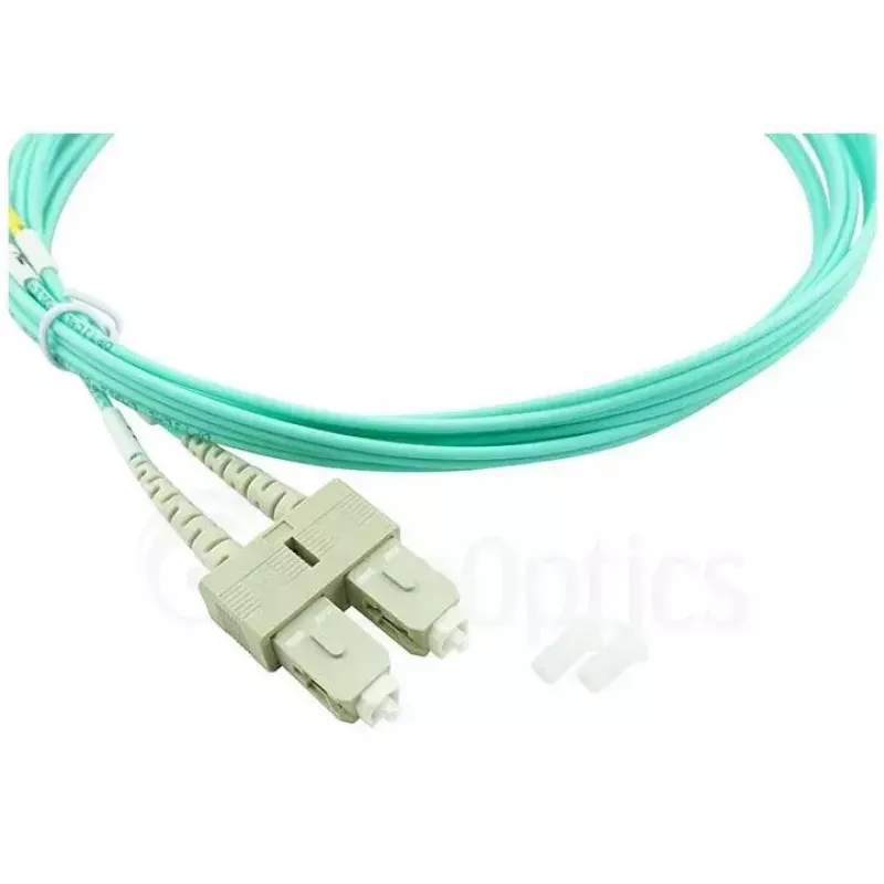 BlueOptics 055702K512000020M-BO Cable de conexión de fibra óptica dúplex, LC/UPC a SC/UPC, OM3 50/125 µm, 20 m, beige