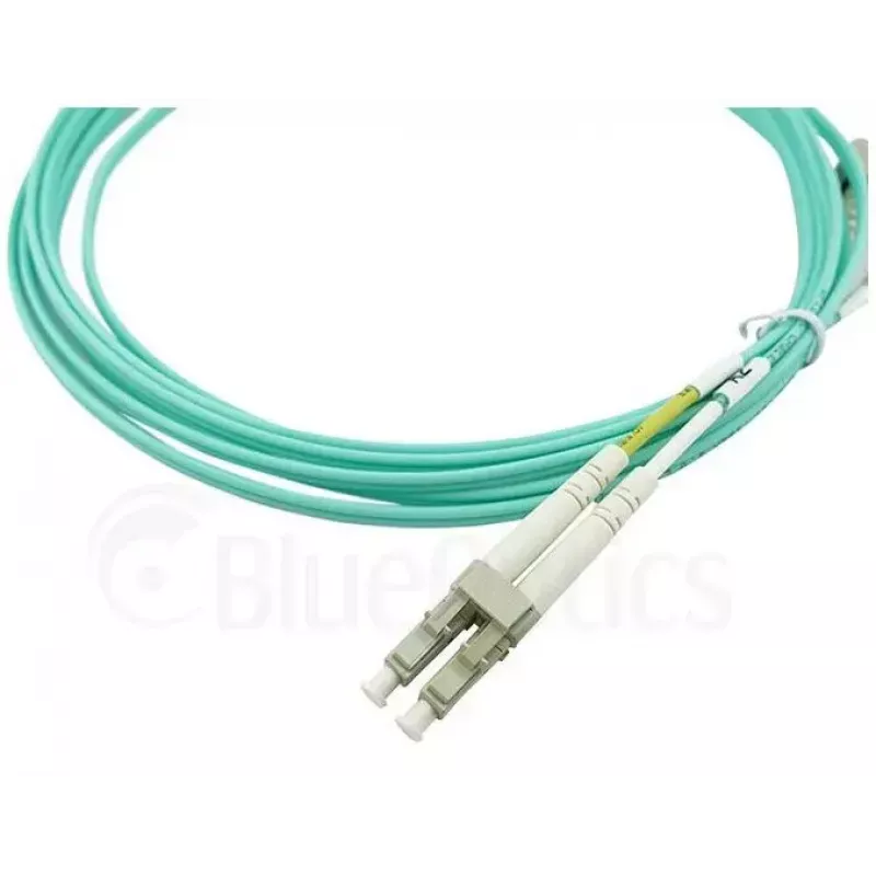 BlueOptics 055702K512000030M-BO Cable de conexión de fibra óptica dúplex, LC/UPC a SC/UPC, OM3 50/125 µm, 30 m, beige