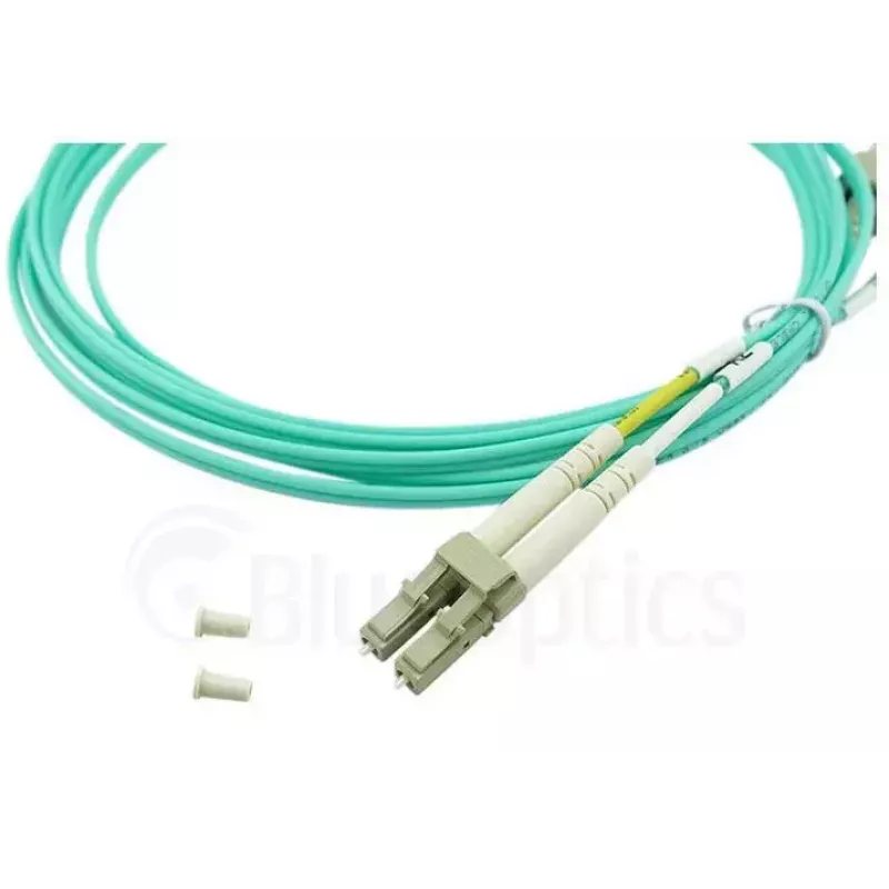 BlueOptics 055702K512000030M-BO Cable de conexión de fibra óptica dúplex, LC/UPC a SC/UPC, OM3 50/125 µm, 30 m, beige