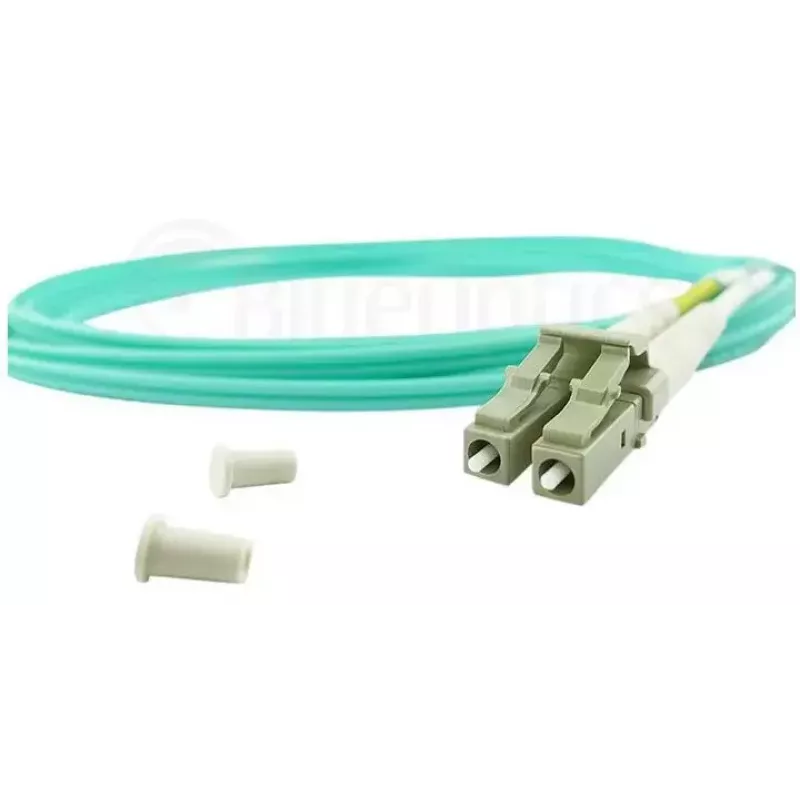 BlueOptics 055702K512000030M-BO Cable de conexión de fibra óptica dúplex, LC/UPC a SC/UPC, OM3 50/125 µm, 30 m, beige