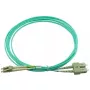 BlueOptics 055702K512000030M-BO Cable de conexión de fibra óptica dúplex, LC/UPC a SC/UPC, OM3 50/125 µm, 30 m, beige