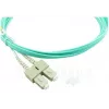 BlueOptics 055702K512000050M-BO Cable de conexión de fibra óptica dúplex, LC/UPC a SC/UPC, OM3 50/125 µm, 50 m, beige
