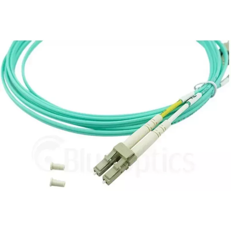 BlueOptics 055702K512000050M-BO Cable de conexión de fibra óptica dúplex, LC/UPC a SC/UPC, OM3 50/125 µm, 50 m, beige