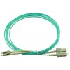 BlueOptics 055702K512000050M-BO Cable de conexión de fibra óptica dúplex, LC/UPC a SC/UPC, OM3 50/125 µm, 50 m, beige