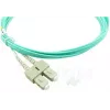 BlueOptics 055702T512000015M-BO Cable de conexión de fibra óptica dúplex, LC/UPC a SC/UPC, OM3 50/125 µm, 15 m, beige