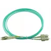 BlueOptics 055702T512000015M-BO Cable de conexión de fibra óptica dúplex, LC/UPC a SC/UPC, OM3 50/125 µm, 15 m, beige