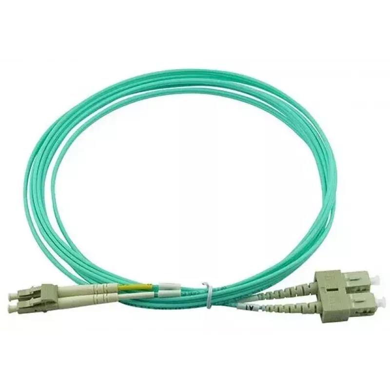 BlueOptics 055702T512000020M-BO Cable de conexión de fibra óptica dúplex, LC/UPC a SC/UPC, OM3 50/125 µm, 20 m, beige