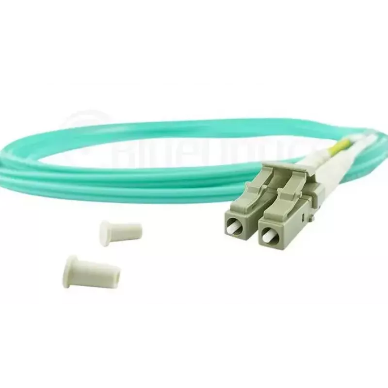 BlueOptics 055702T512000020M-BO Cable de conexión de fibra óptica dúplex, LC/UPC a SC/UPC, OM3 50/125 µm, 20 m, beige