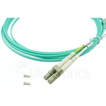 BlueOptics 055702T512000020M-BO Cable de conexión de fibra óptica dúplex, LC/UPC a SC/UPC, OM3 50/125 µm, 20 m, beige